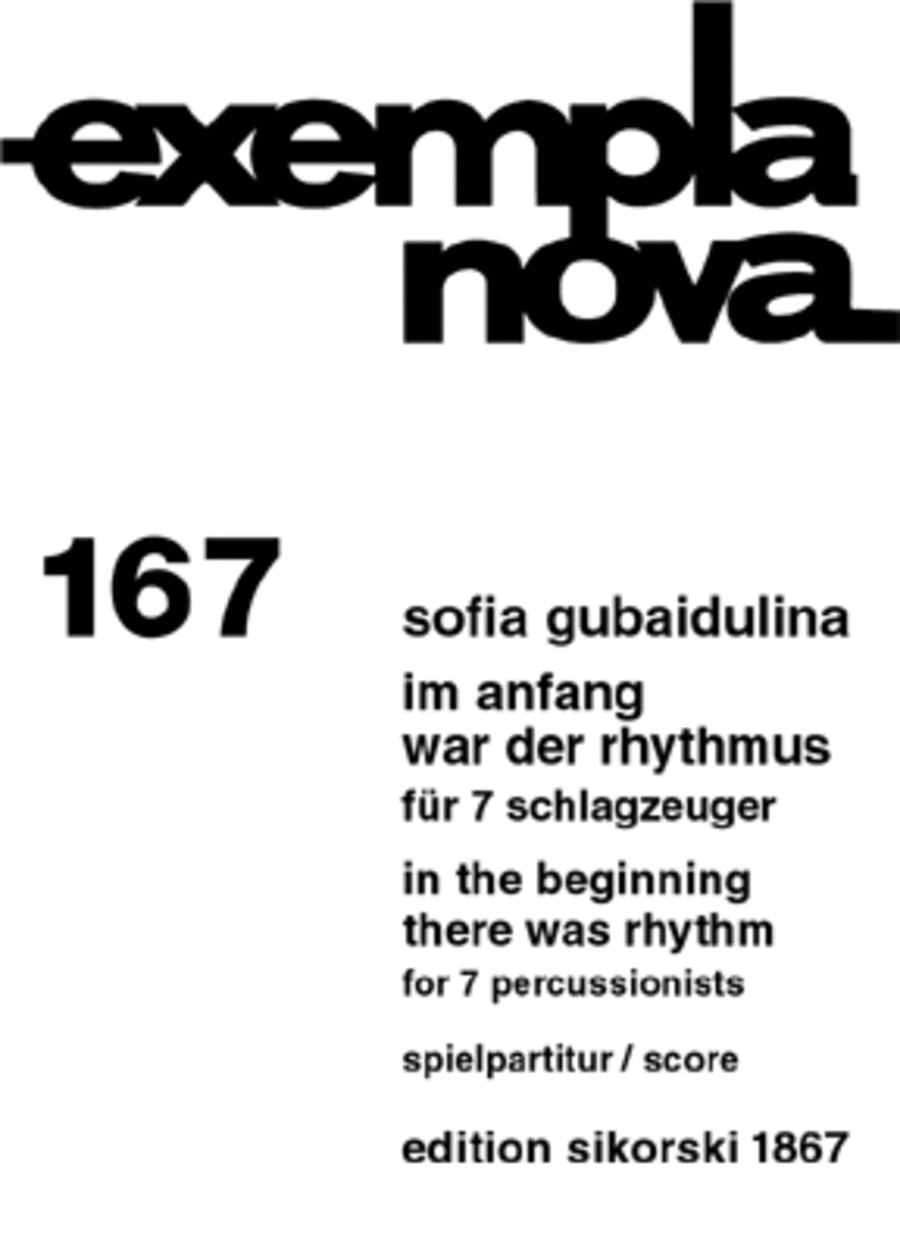 In the Beginning There Was Rhythm Percussion scores gallery preview page 1