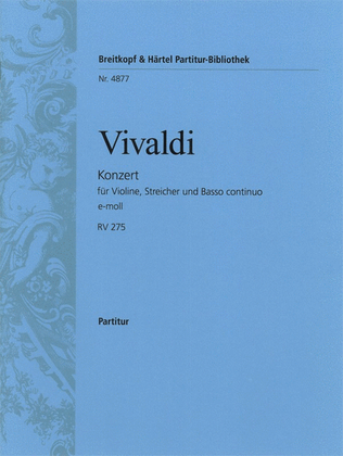 Concerto in E minor RV 275