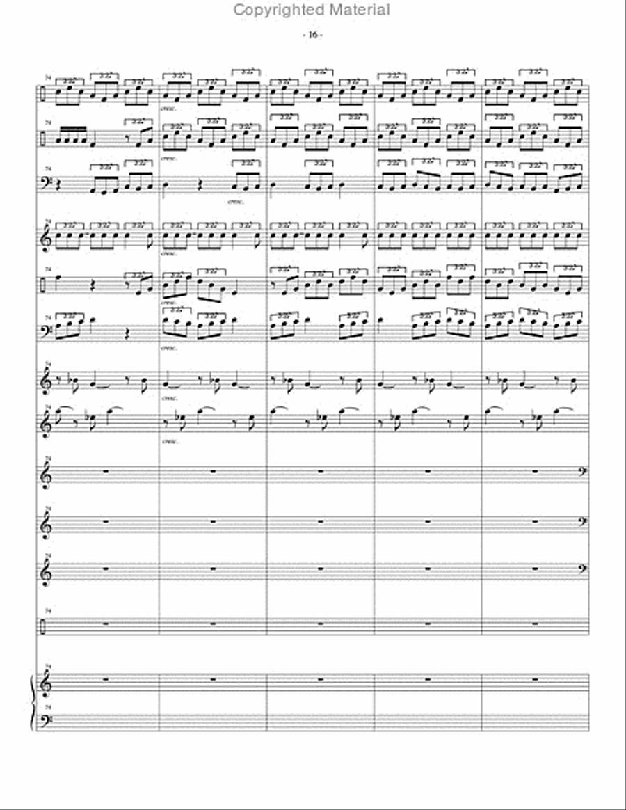 Paschal Dances Percussion Ensemble scores gallery preview page 17