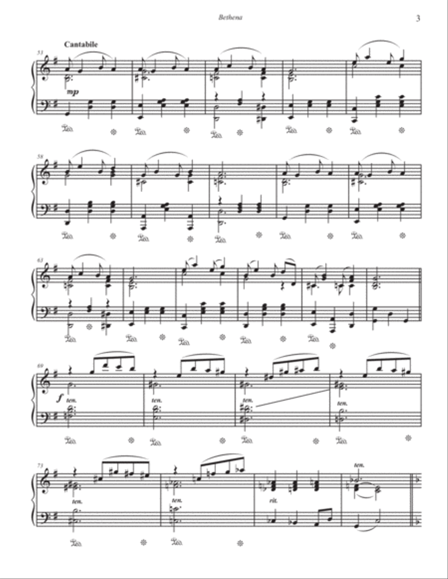 Three Ragtime Waltzes by Scott Joplin (Bethena, Bink’s Waltz, Pleasant Moments) - Piano Solo Piano Solo scores gallery preview page 6