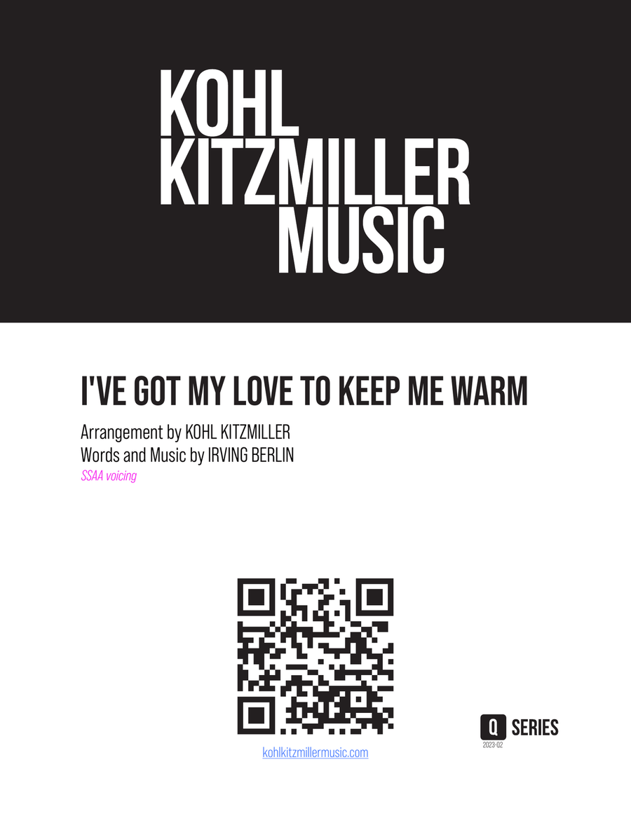 I've Got My Love To Keep Me Warm SSAA scores gallery preview page 1