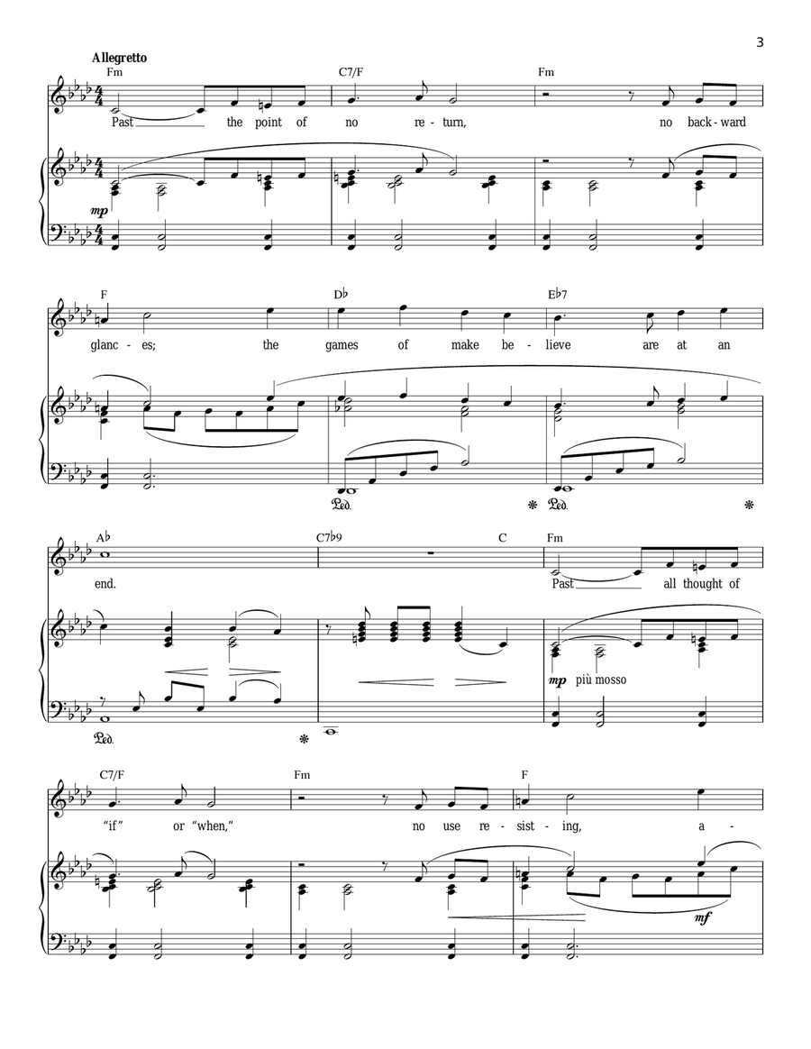 The Point Of No Return (from The Phantom Of The Opera) Piano, Vocal scores gallery preview page 3