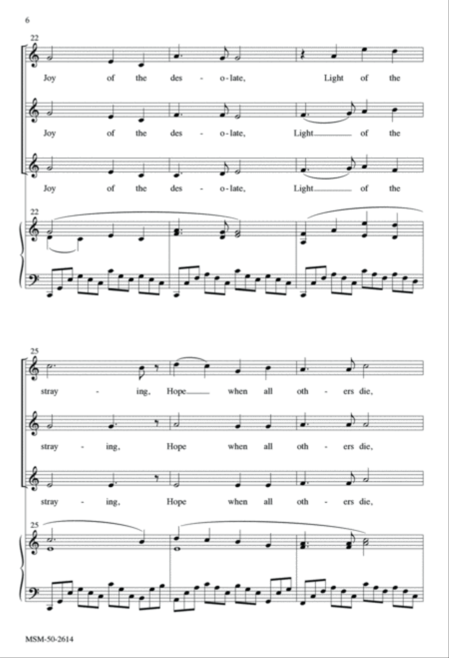 Come, Ye Disconsolate SSA scores gallery preview page 6