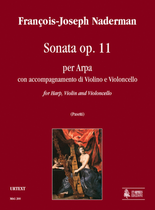 Book cover for Sonata Op. 11 for Harp, Violin and Violoncello
