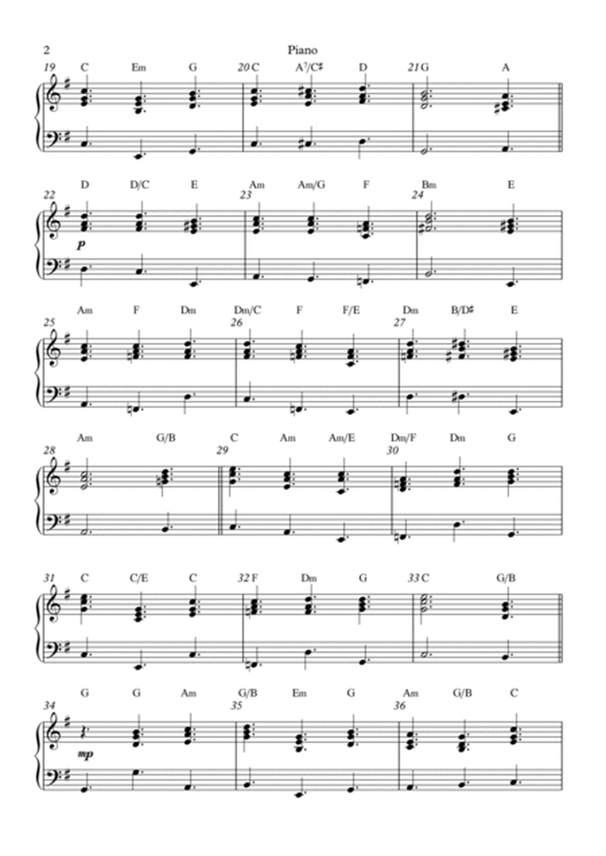 Jesu, Joy of Man's Desiring Accompaniment for Piano (With Chords) image number null