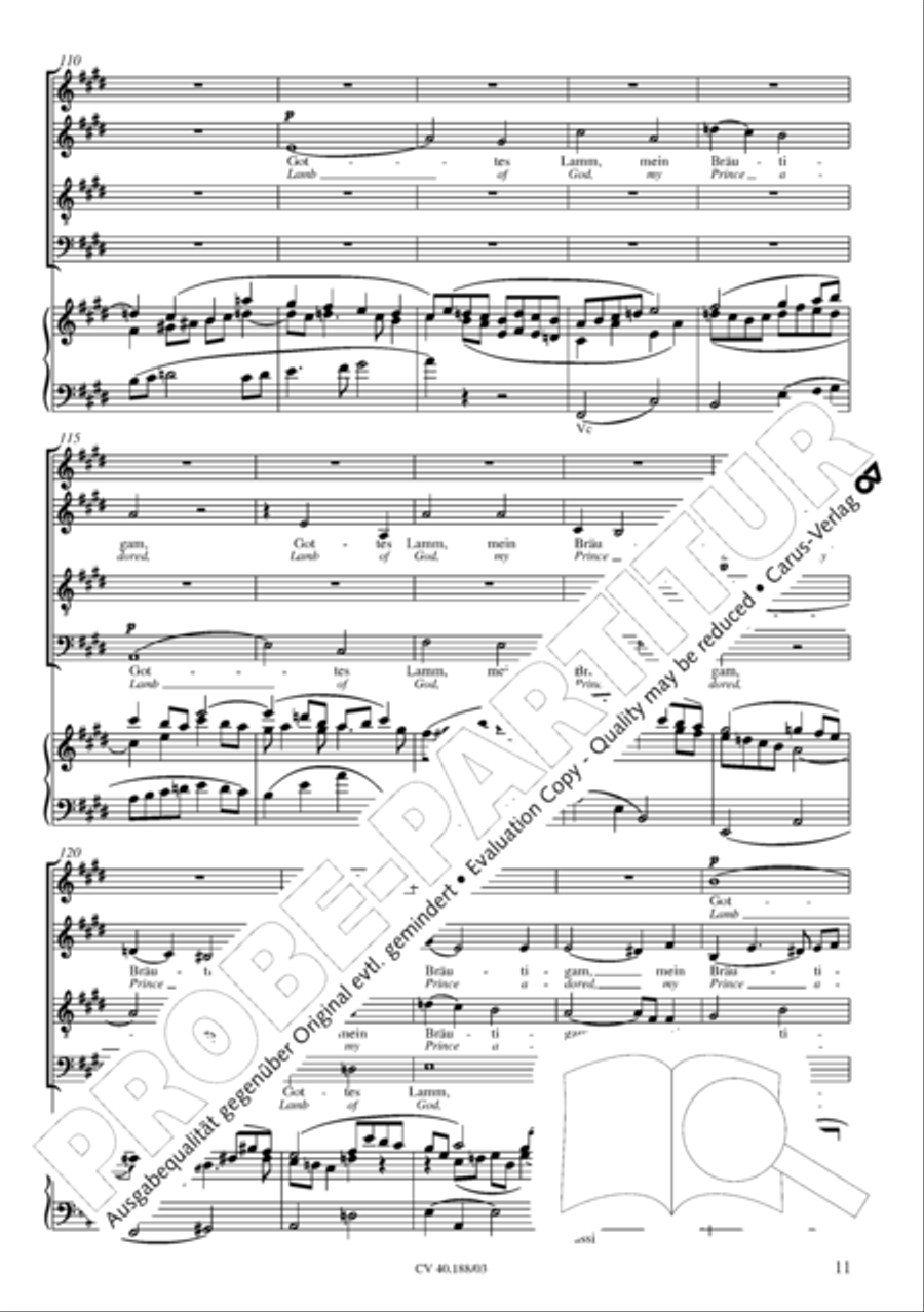 Jesu, thou my pleasure 4-Part scores gallery preview page 12