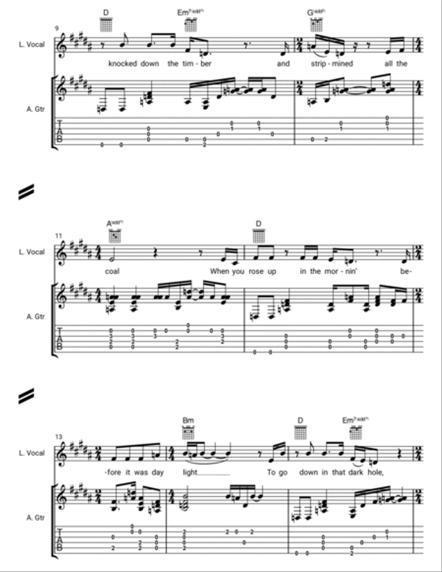 The Mountain Guitar Tablature scores gallery preview page 2