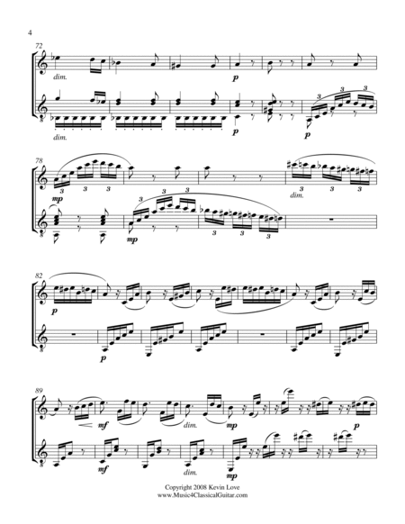 Fur Elise (Violin and Guitar) - Score and Parts image number null