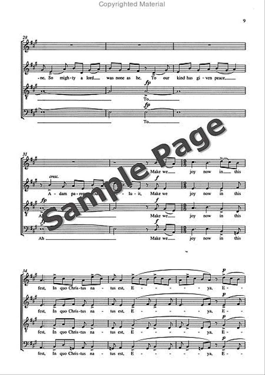 3 Carols 3 Carols 4-Part scores gallery preview page 12