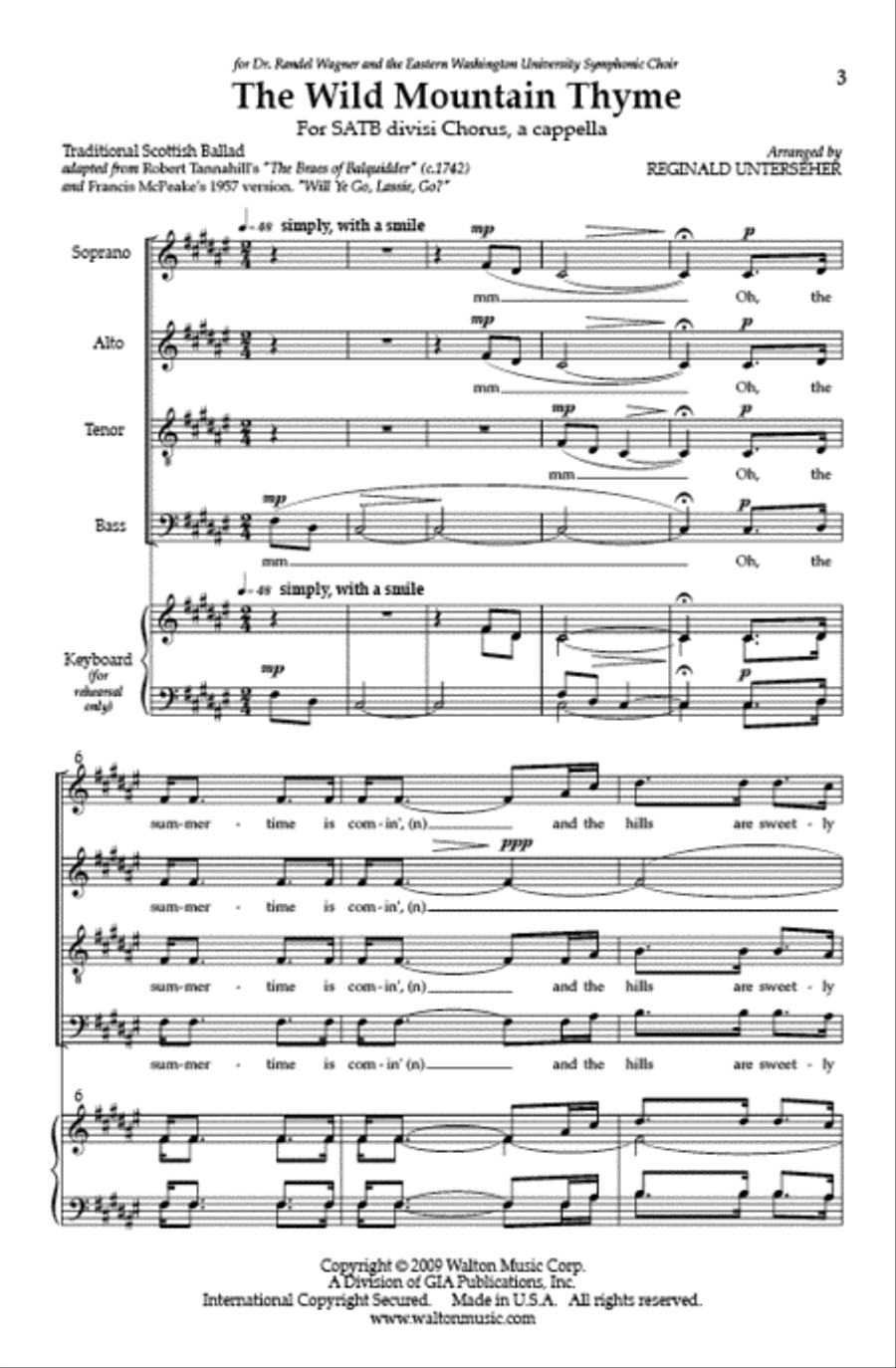 The Wild Mountain Thyme The Wild Mountain Thyme Divisi scores gallery preview page 2