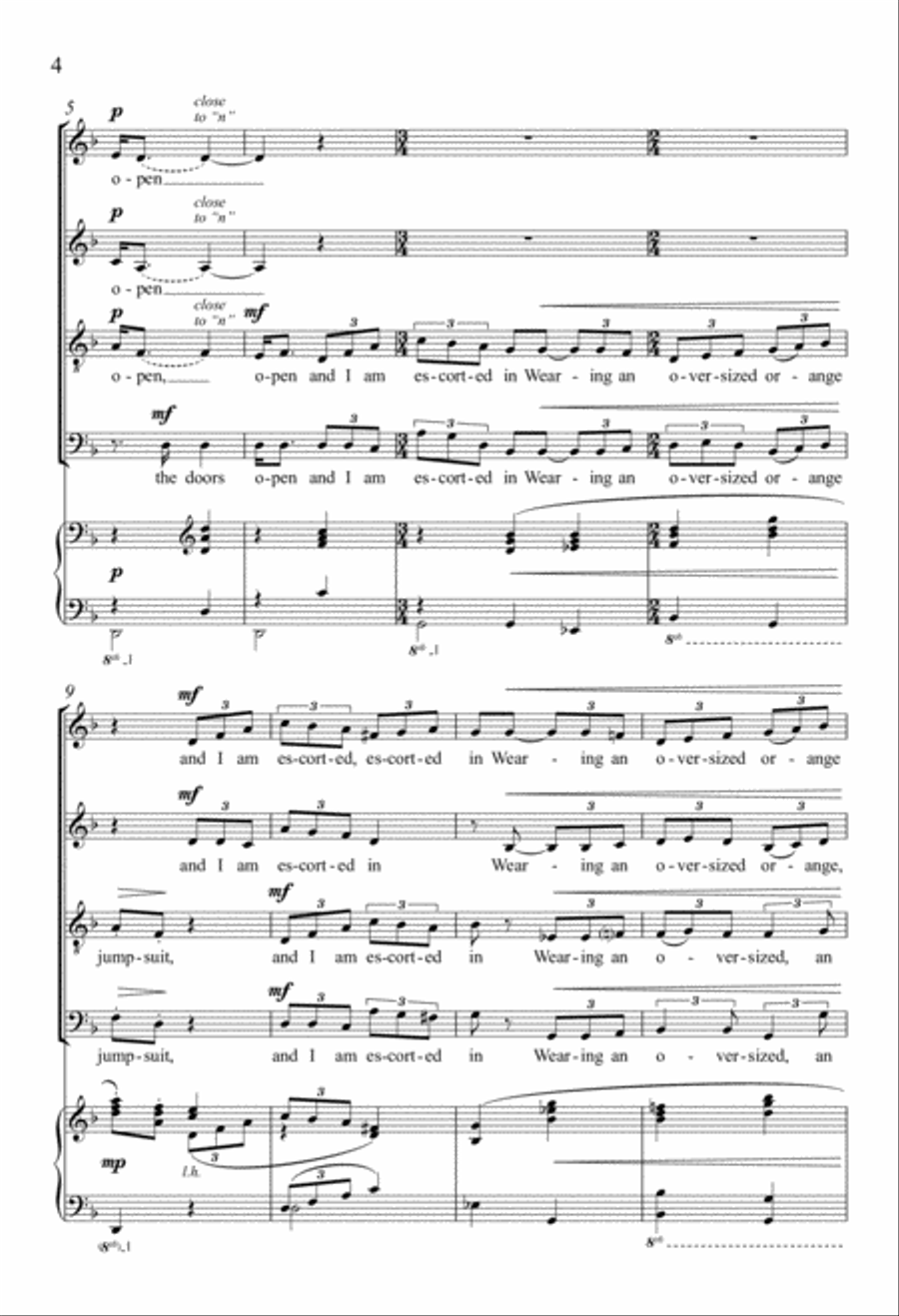 The Unexpected 4-Part scores gallery preview page 3