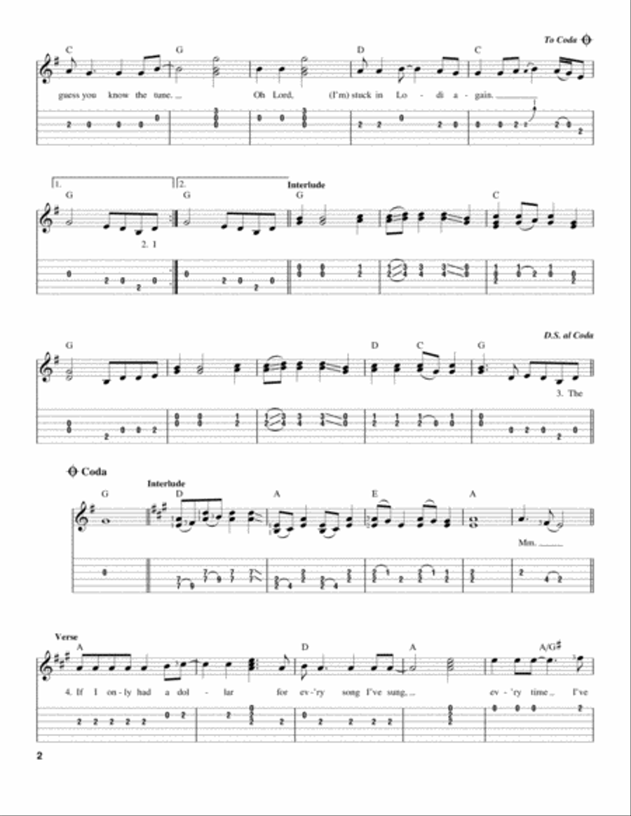 Lodi Acoustic Guitar scores gallery preview page 2