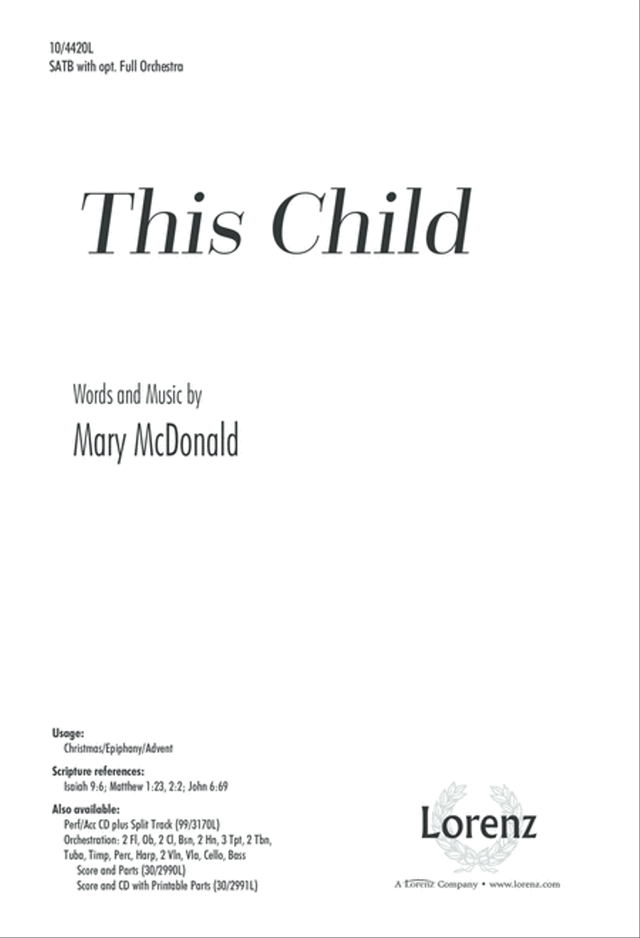This Child 4-Part scores gallery preview page 1