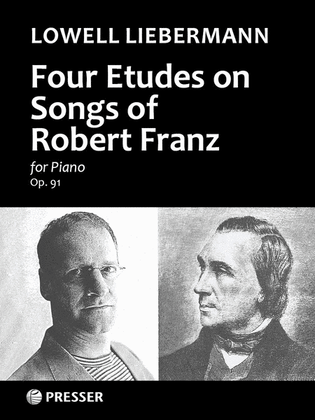 Book cover for Four Etudes on Songs of Robert Franz