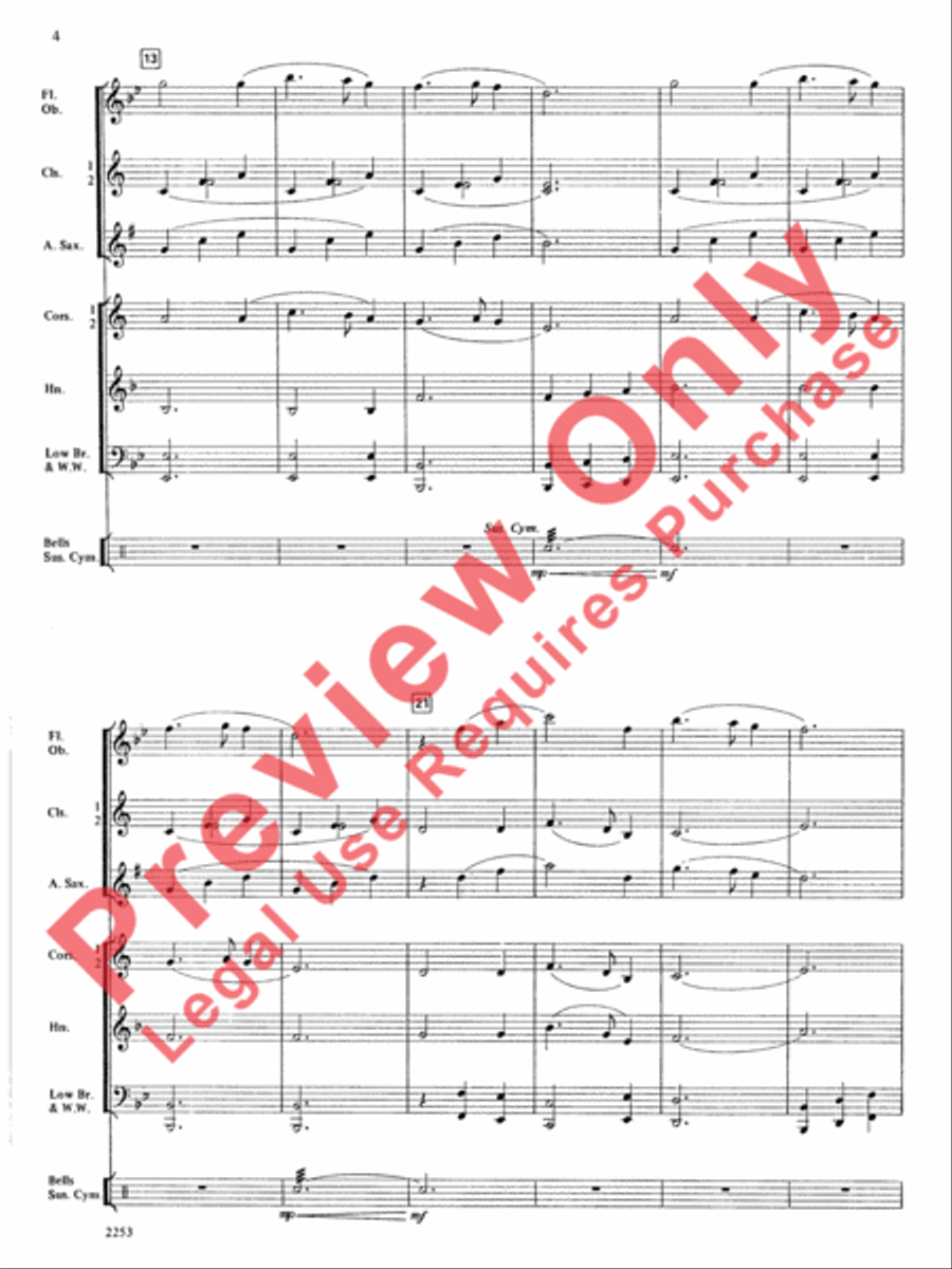 Silent Night Silent Night Concert Band scores gallery preview page 5