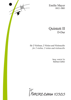 Book cover for Quintet II: String quintet D major