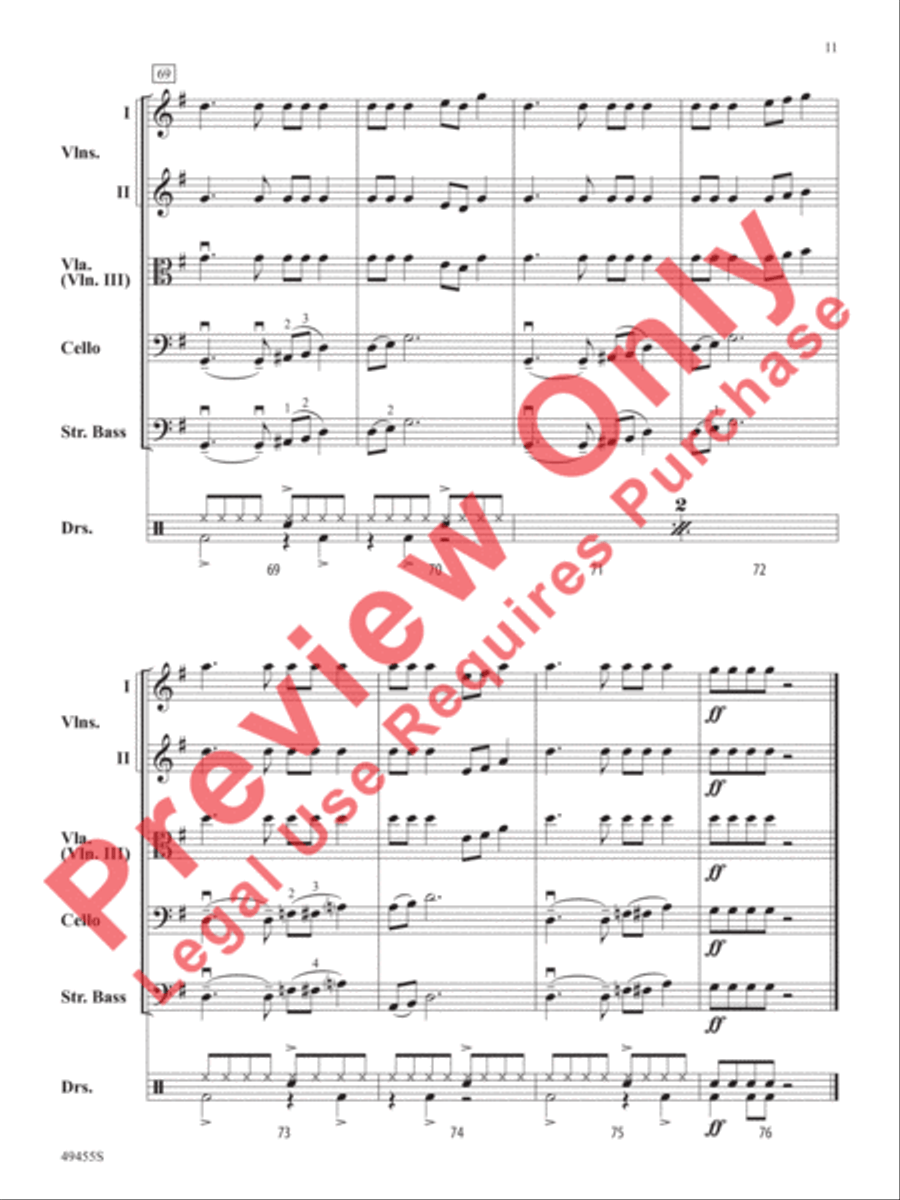 Fancy Like String Orchestra scores gallery preview page 12