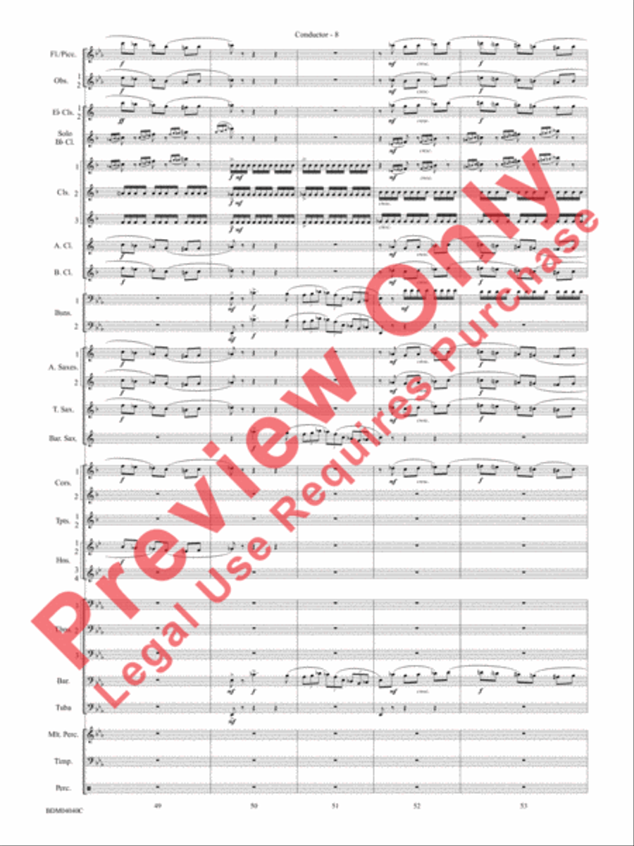 Overture 1812 Overture 1812 Concert Band scores gallery preview page 9