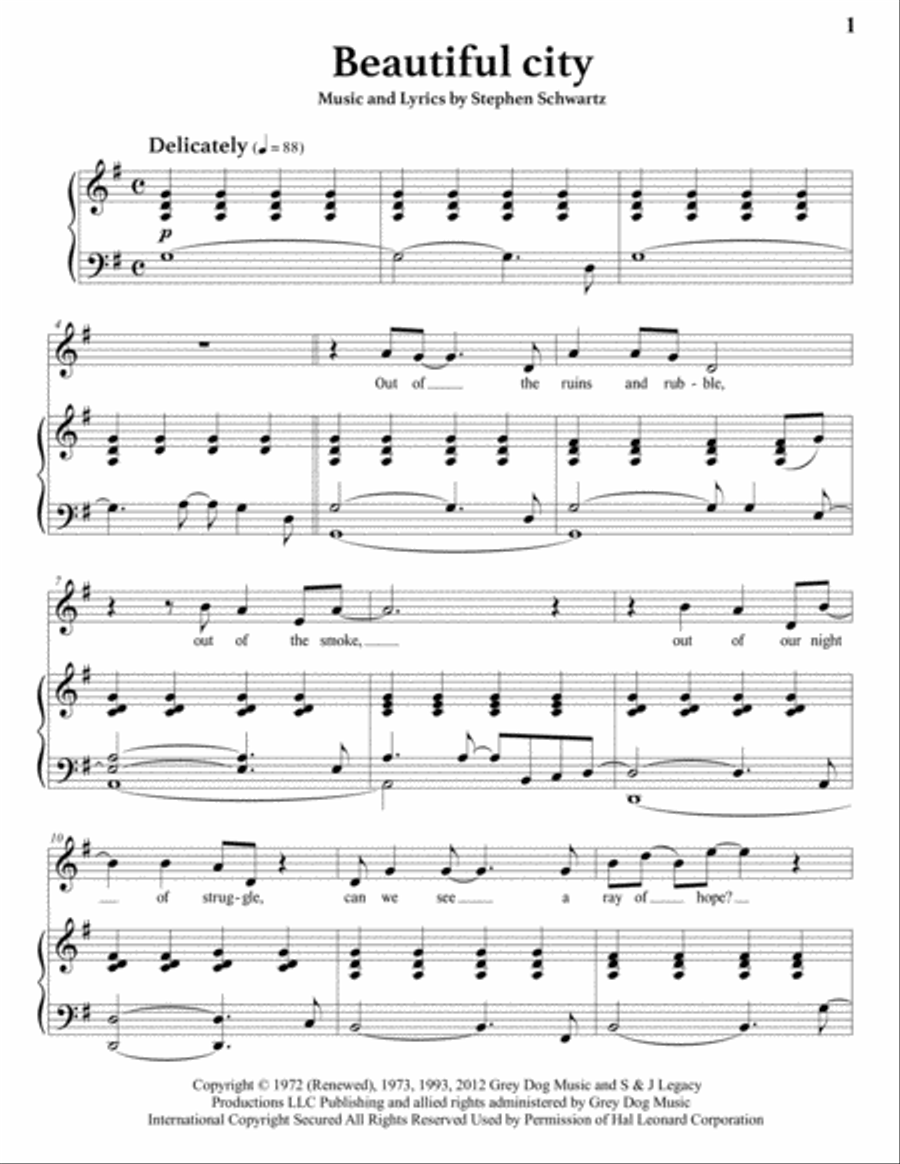 Beautiful City Beautiful City Voice scores gallery preview page 2