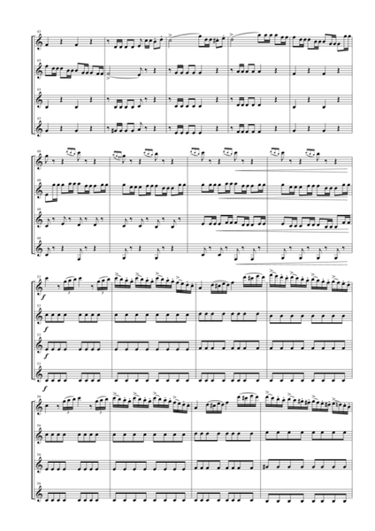 Overture from "L'italiana in Algeri" for Clarinet Quartet image number null