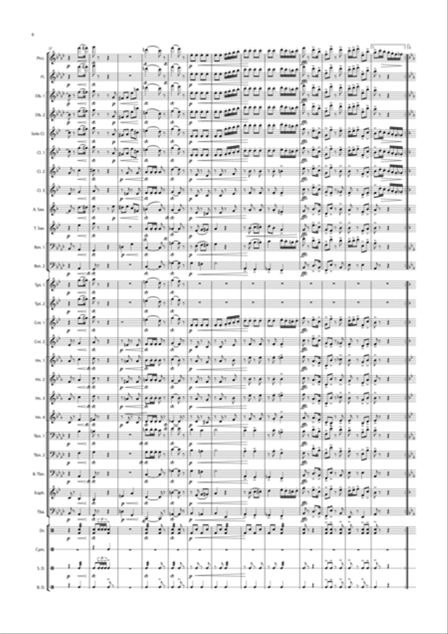 Boy Scout March Marching Band scores gallery preview page 6