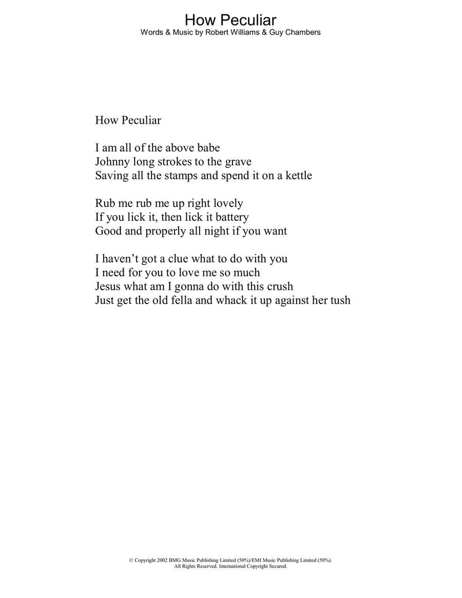 How Peculiar How Peculiar Voice scores gallery preview page 1