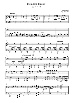 Prelude in F major Op. 40 No. 10