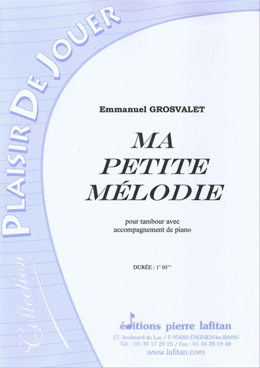 Ma Petite Mélodie Piano Accompaniment scores gallery preview page 1