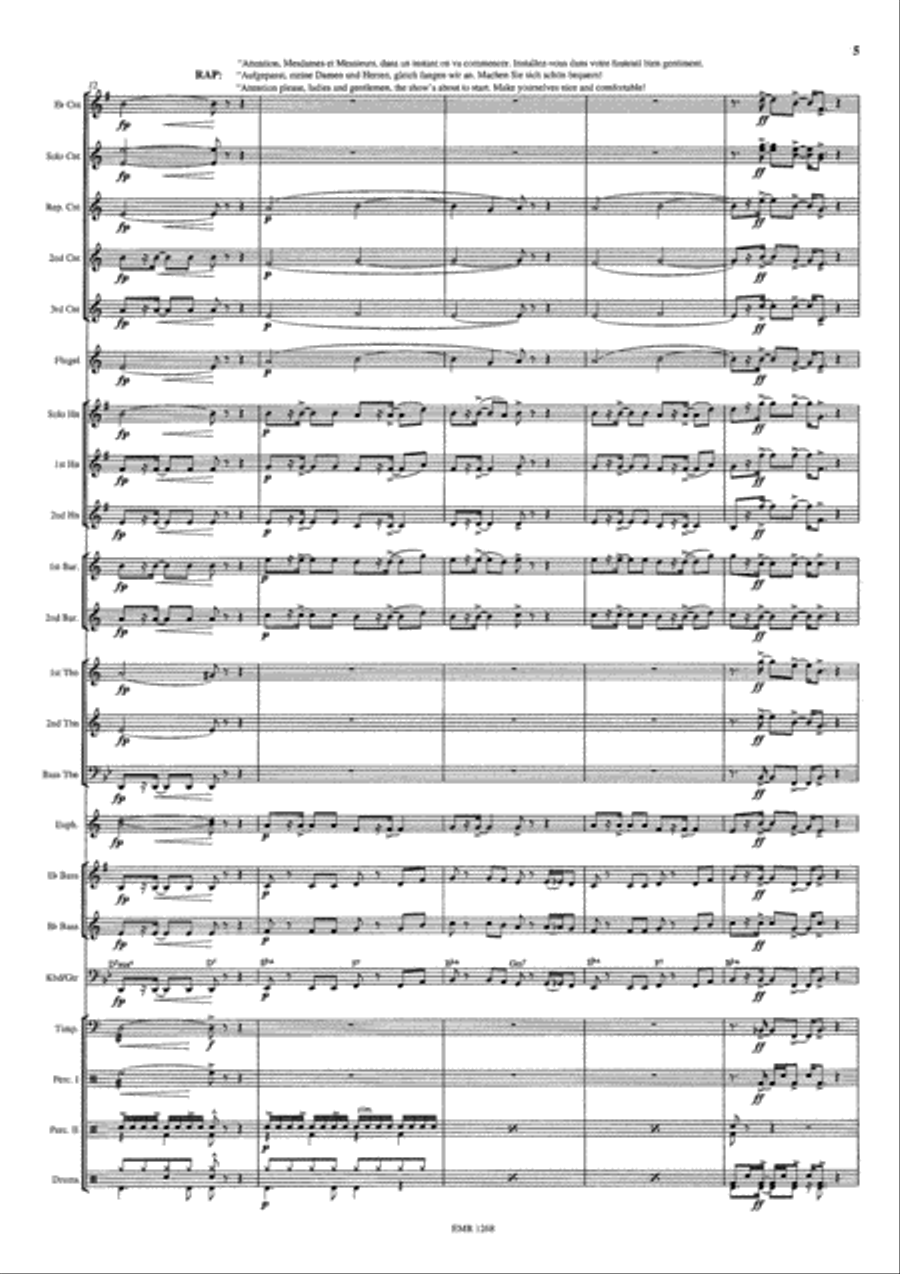 Attention, Mesdames et Messieurs Brass Band scores gallery preview page 6