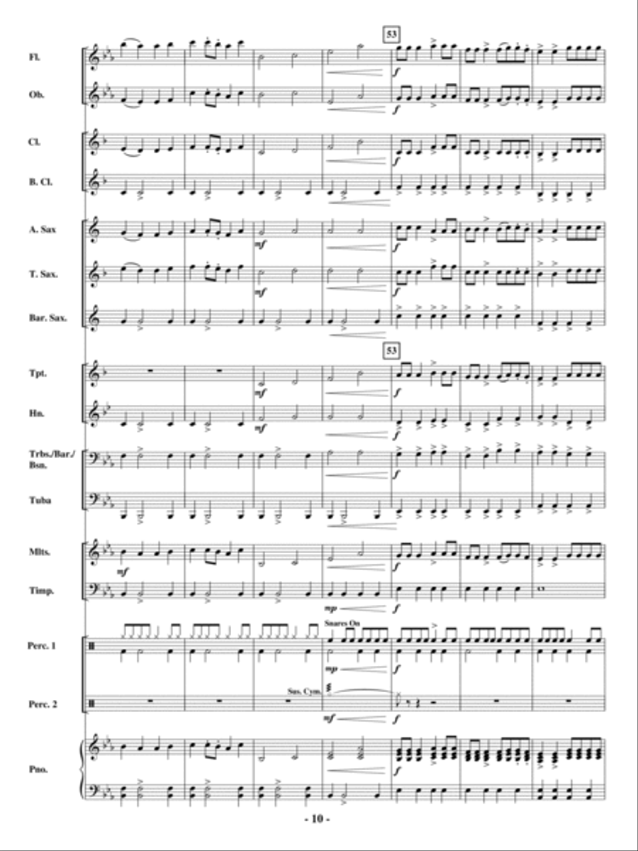 The Soaring Spirit The Soaring Spirit Concert Band scores gallery preview page 9