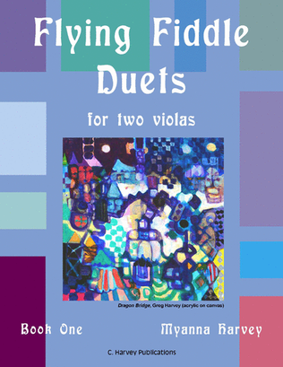 Book cover for Flying Fiddle Duets for Two Violas, Book One