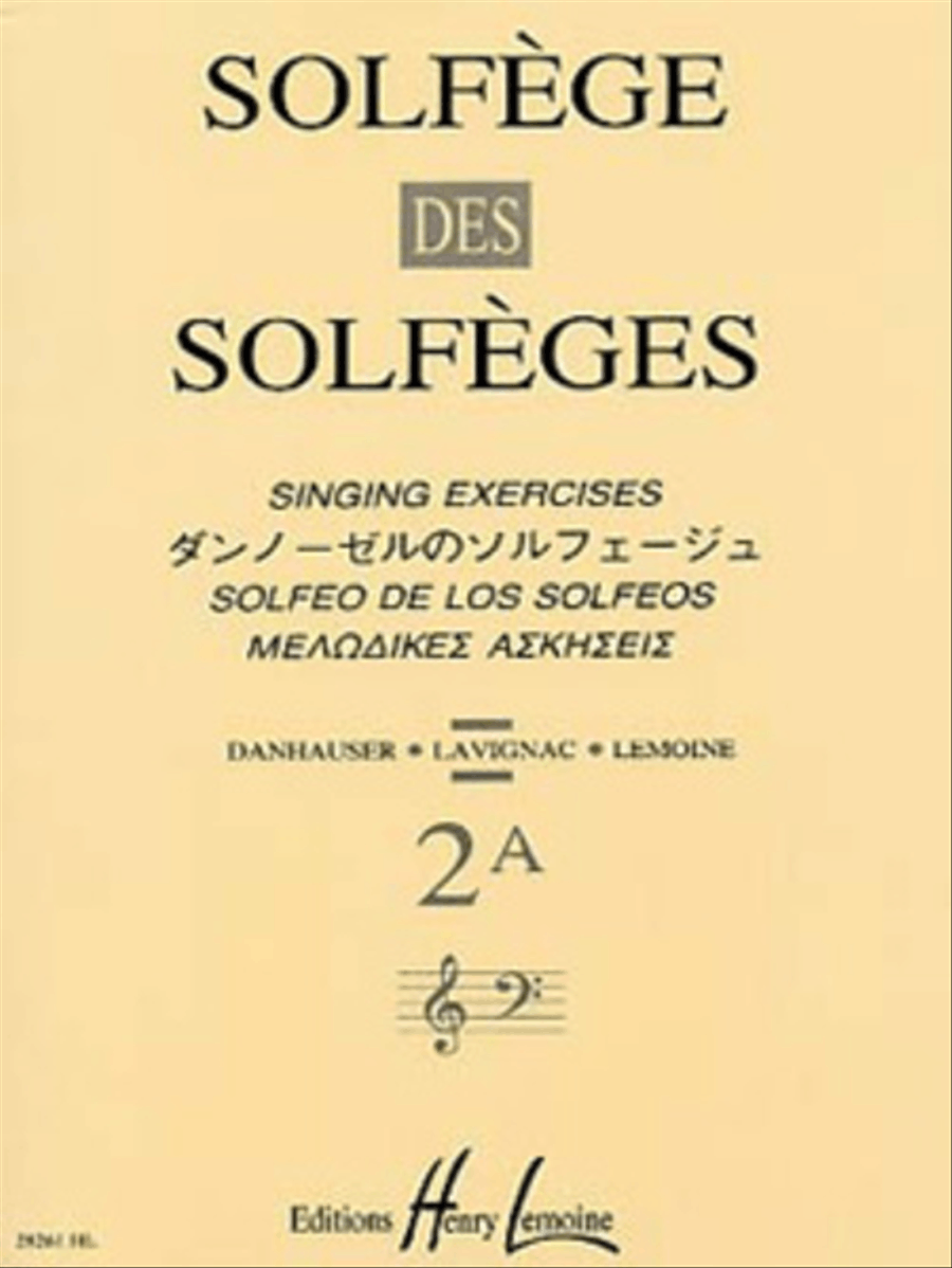 Solfege des Solfeges - Volume 2A sans accompagnement Score scores gallery preview page 1