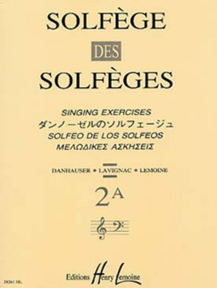 Book cover for Solfege des Solfeges - Volume 2A sans accompagnement