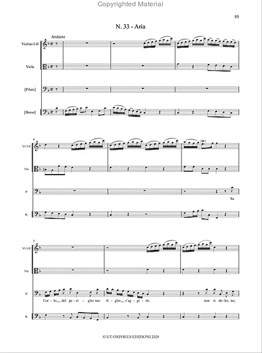Oratorio di Maria dolorata (Napoli, ca. 1723) for 5 Voices, Choir and Instruments. Critical Edition Choir scores gallery preview page 13