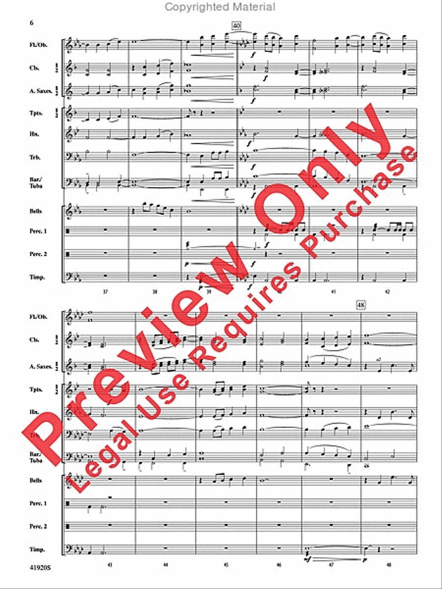 The Water Is Wide Concert Band scores gallery preview page 5