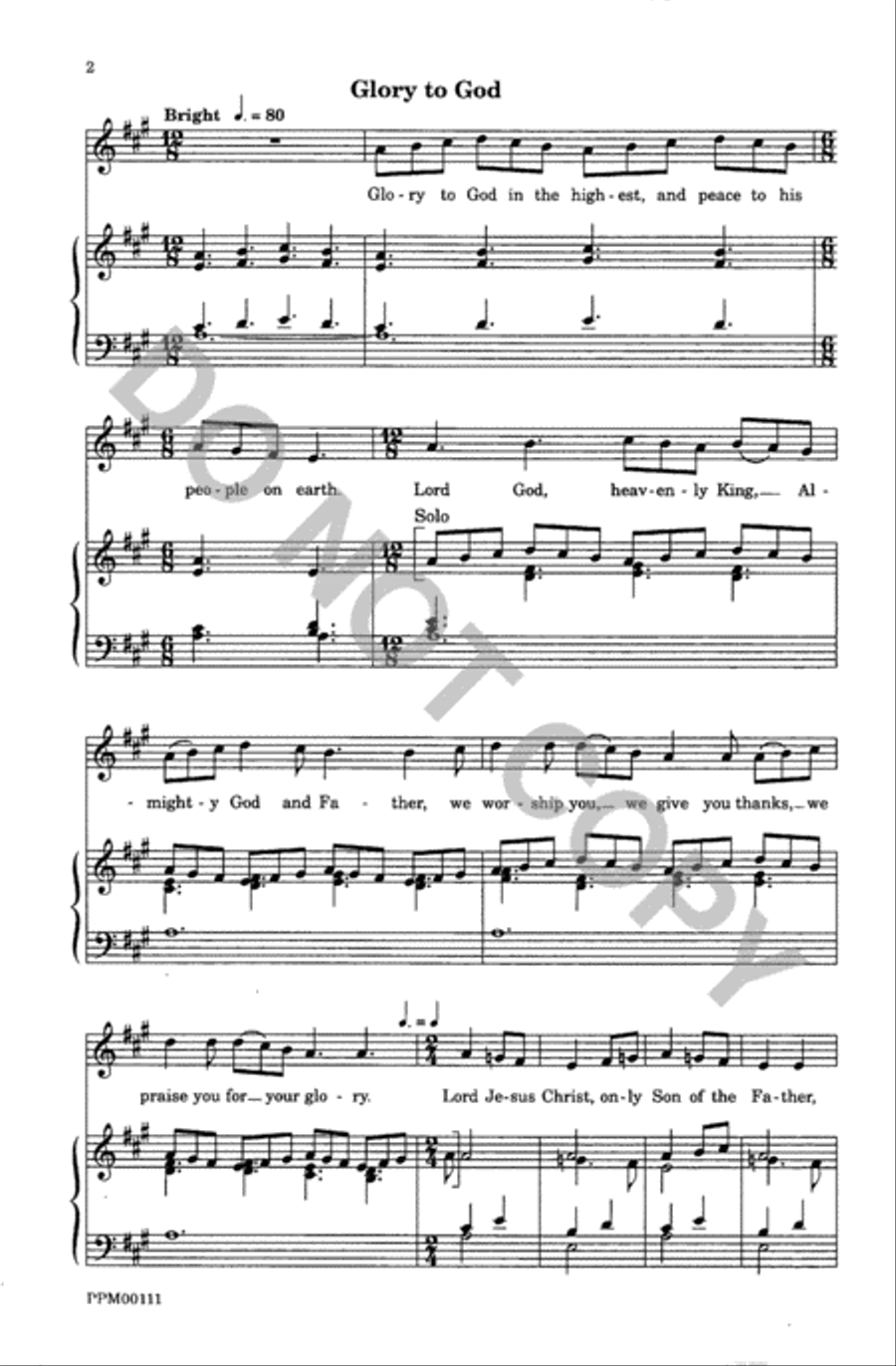 Communion Service Communion Service Unison Choir scores gallery preview page 3