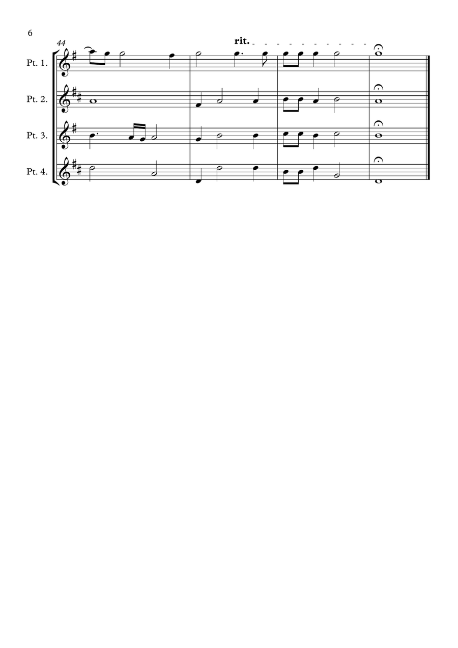 Cantate Domino - Cantiones Sacrae (Brass quartet) Brass Quartet scores gallery preview page 6