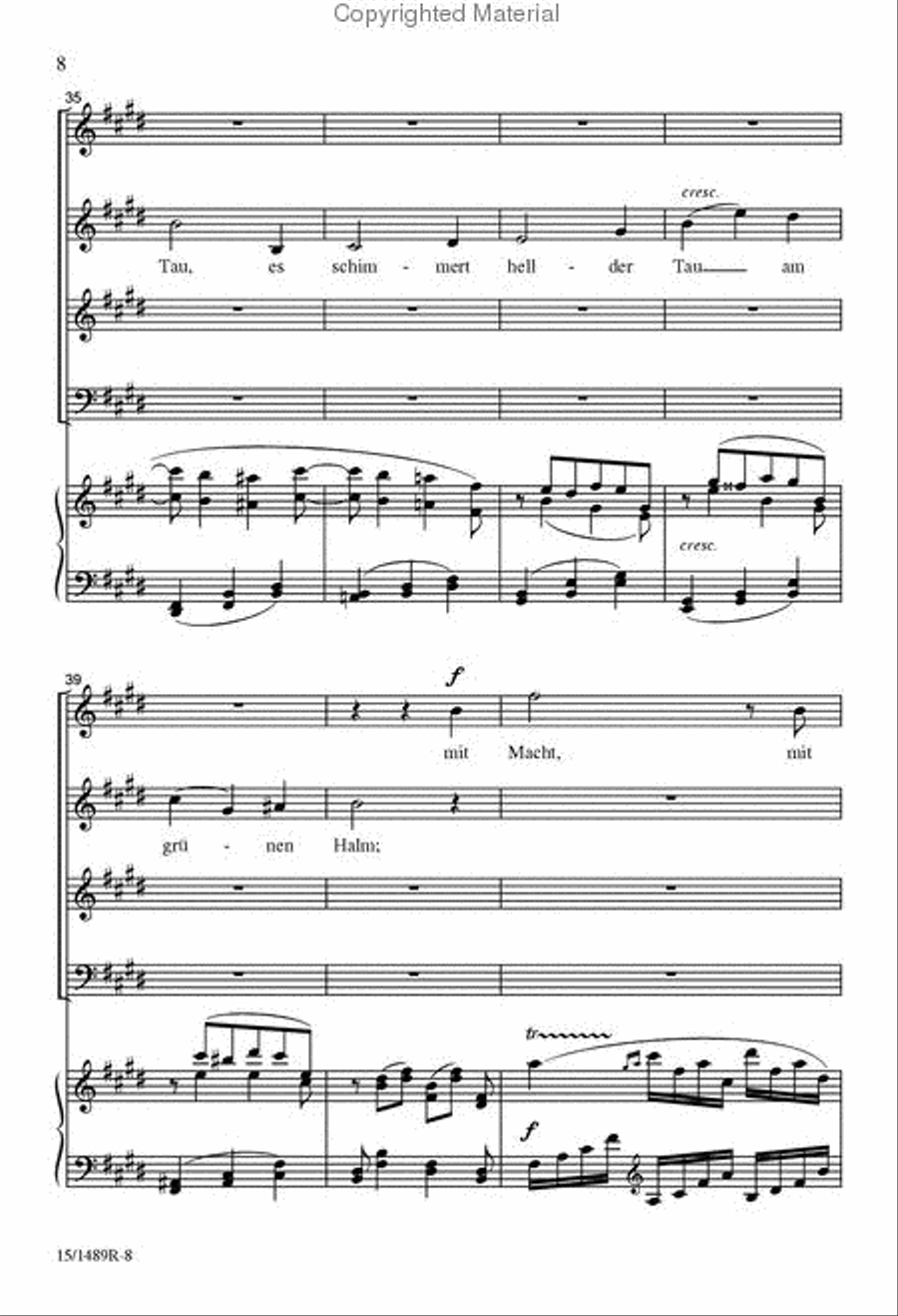 O Schöne Nacht 4-Part scores gallery preview page 7