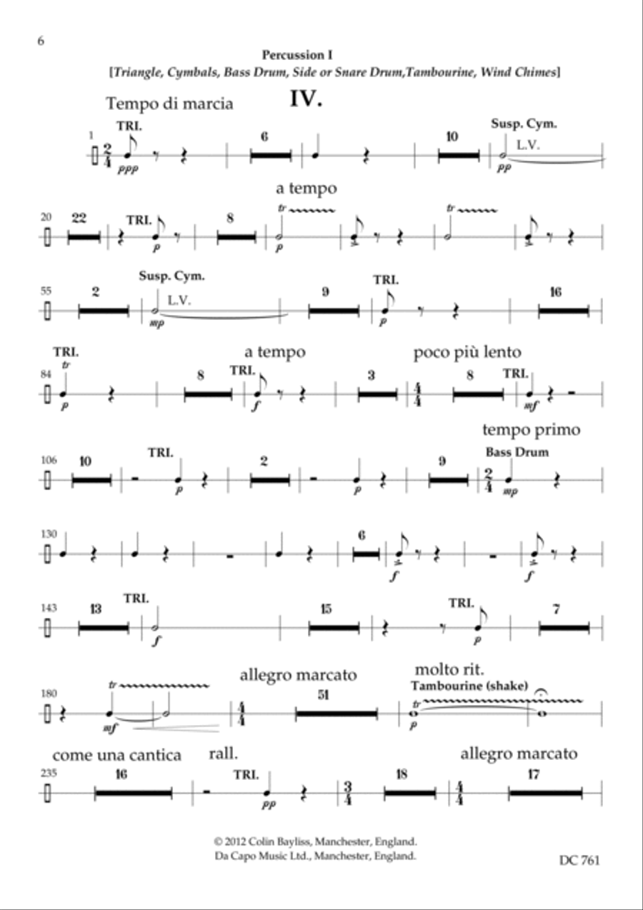 Symphony No.5 [percussion parts] Percussion Ensemble scores gallery preview page 6