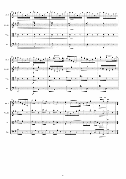 Vivaldi - Concerto No.12 in G major RV 298 Op.4 for String Quartet image number null