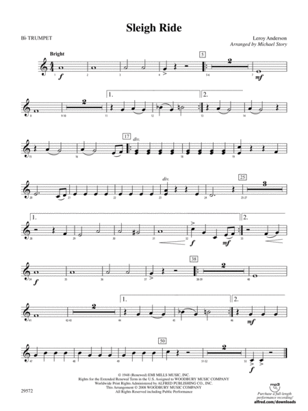 Sleigh Ride: 1st B-flat Trumpet