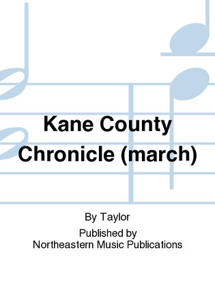 Book cover for Kane County Chronicle (march)