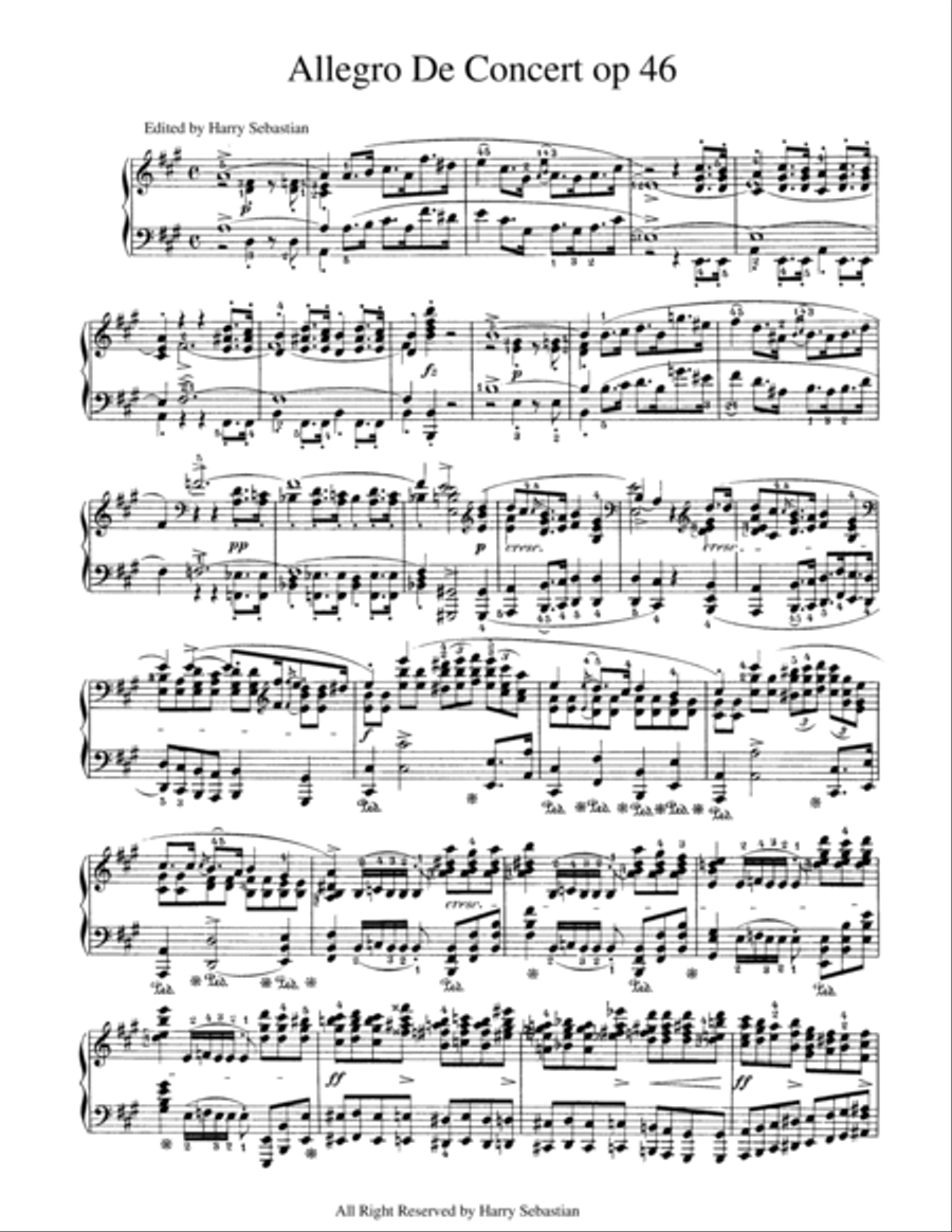 Chopin - Allegro de concert Op 46 Piano Solo scores gallery preview page 2