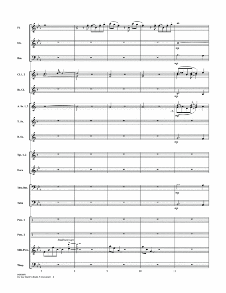 Do You Want to Build a Snowman? (from Frozen) (arr. Johnnie Vinson) - Conductor Score (Full Score)