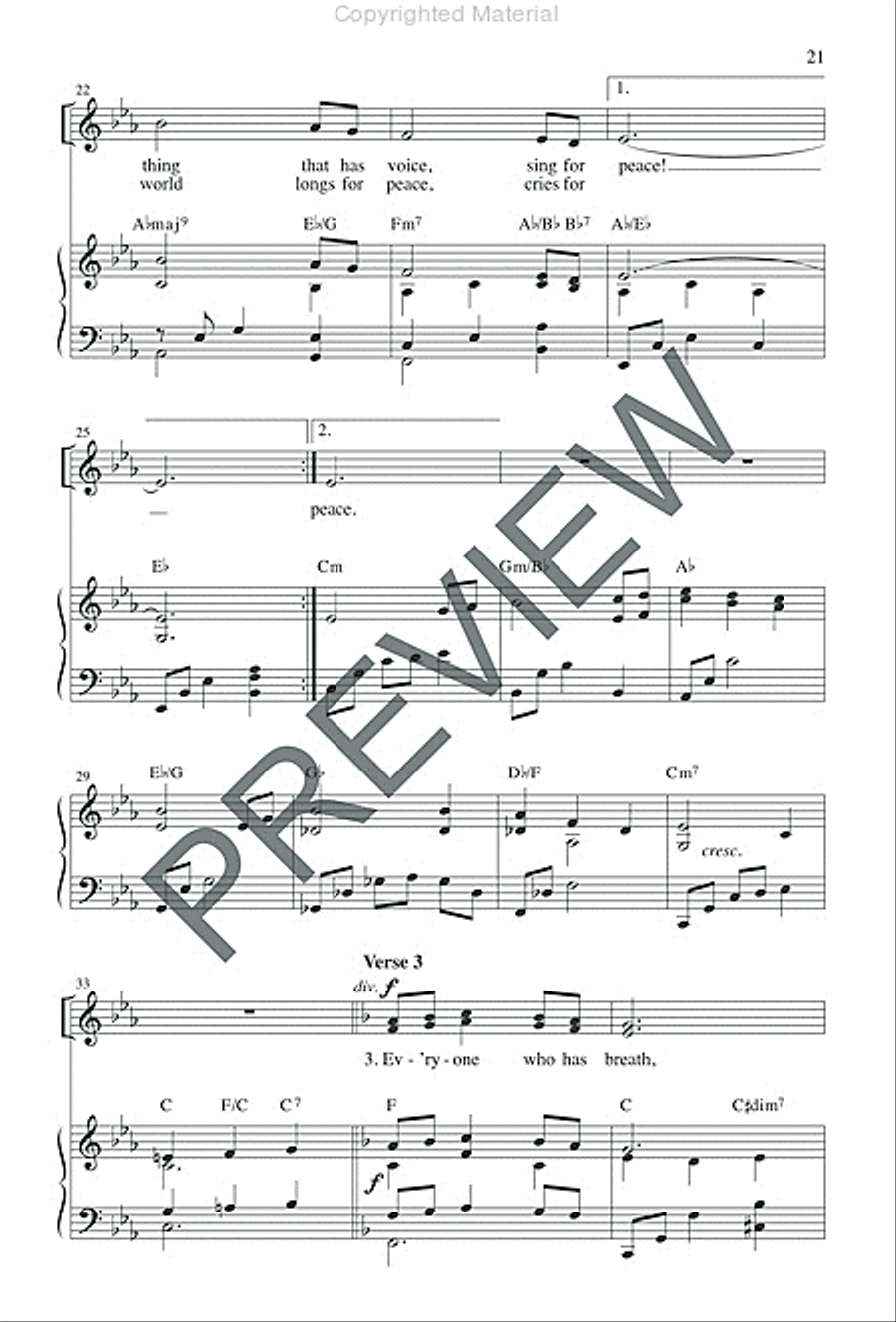 Sing for Peace - Preview edition SA scores gallery preview page 20