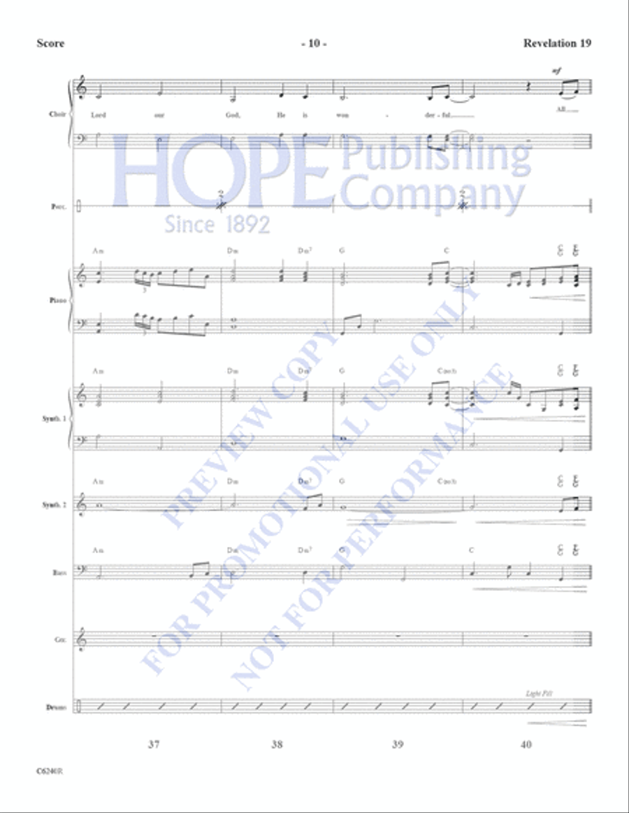 Revelation 19-Rhythm Parts Choir scores gallery preview page 11