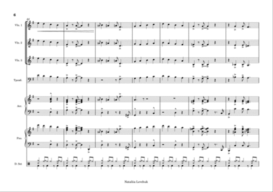 Puttin' on the ritz Small Ensemble scores gallery preview page 6