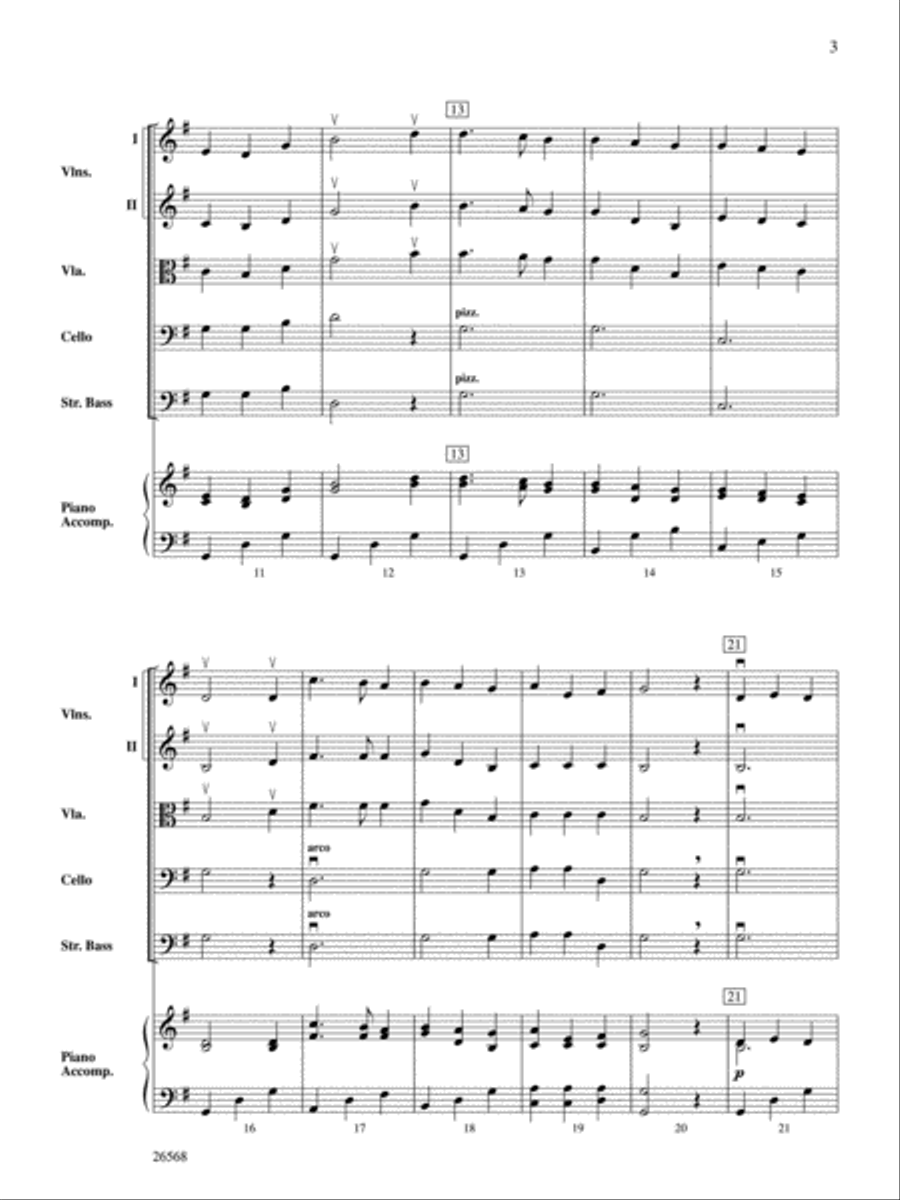 A Quiet Christmas String Orchestra scores gallery preview page 3