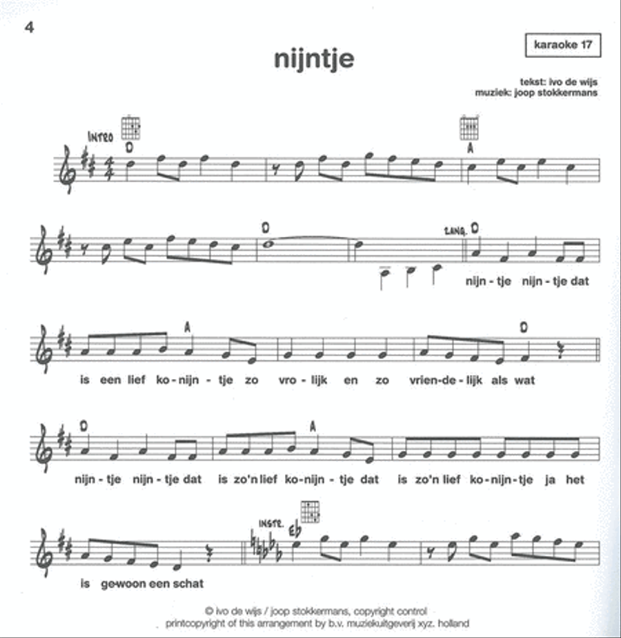 Nijntje (Musical) Voice scores gallery preview page 2