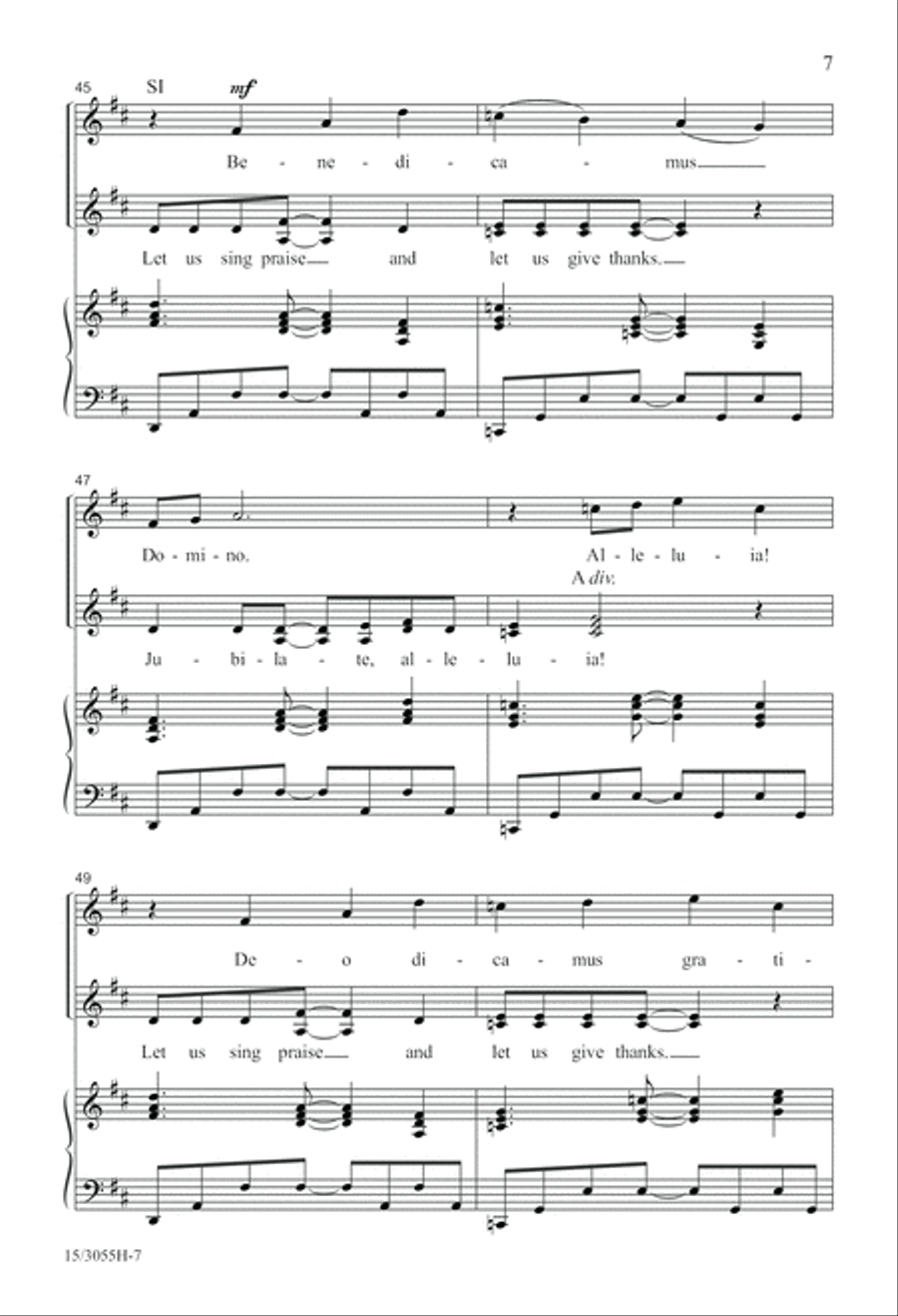 Jubilate, Alleluia! Jubilate, Alleluia! SSA scores gallery preview page 8